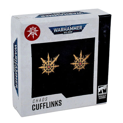 Warhammer 40000: Chaos Cufflinks (Preorder) - Good Games