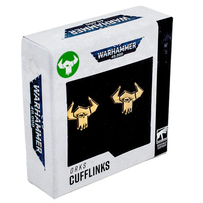 Warhammer 40000: Orks Cufflinks (Preorder) - Good Games