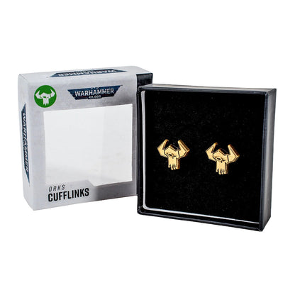Warhammer 40000: Orks Cufflinks (Preorder) - Good Games