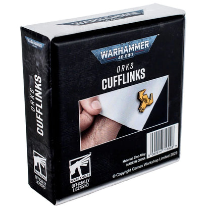 Warhammer 40000: Orks Cufflinks (Preorder) - Good Games