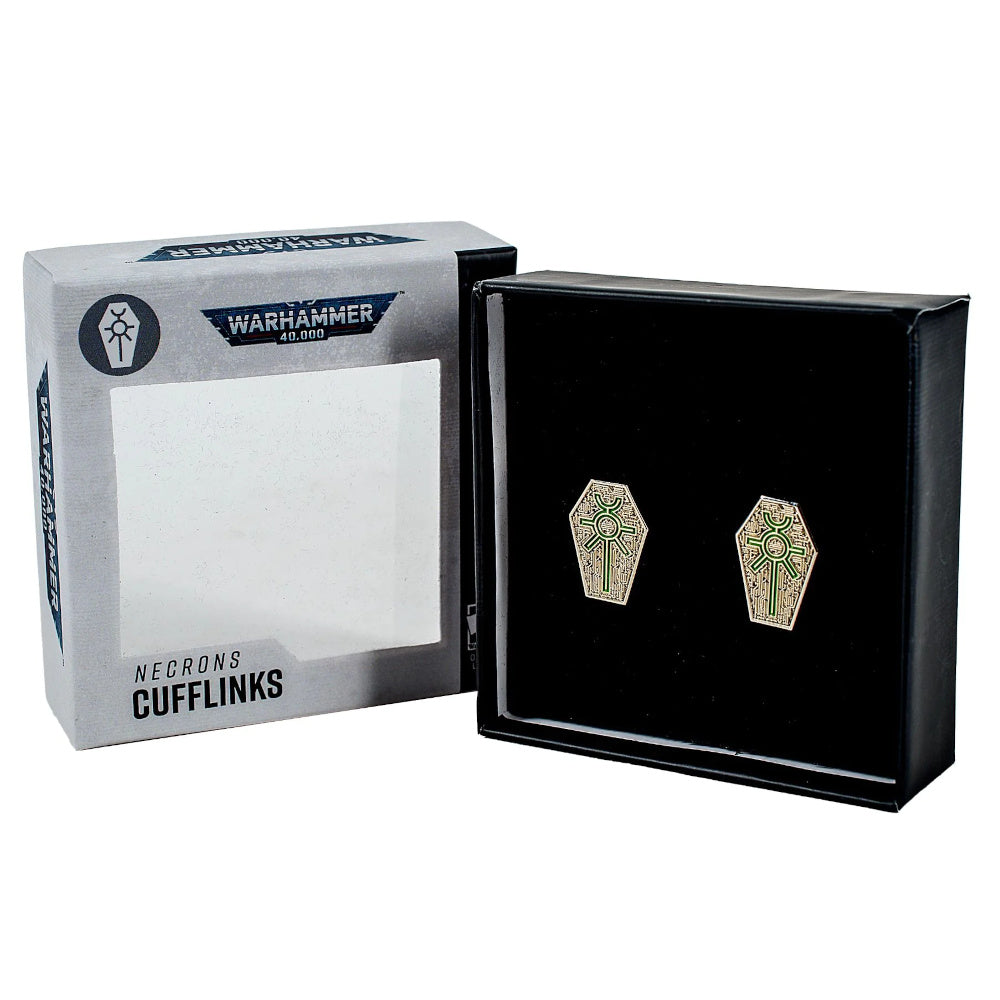 Warhammer 40000: Necrons Cufflinks (Preorder) - Good Games