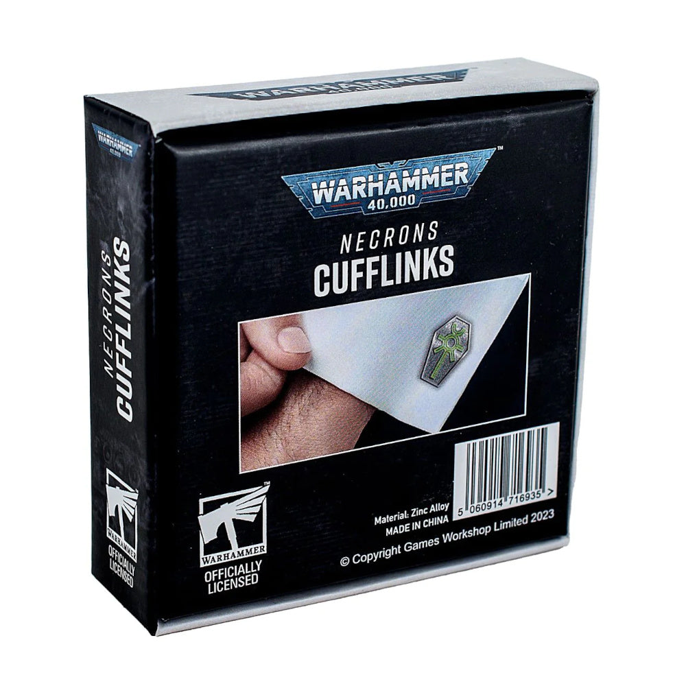 Warhammer 40000: Necrons Cufflinks (Preorder) - Good Games