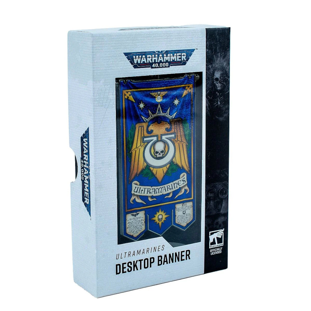 Warhammer 40000: Ultramarines Chapter Desk Banner (Preorder) - Good Games