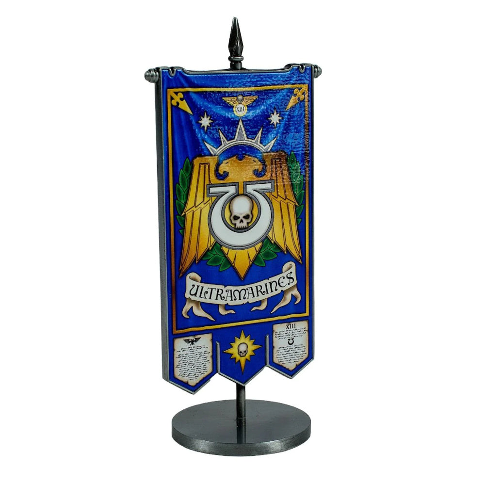Warhammer 40000: Ultramarines Chapter Desk Banner (Preorder) - Good Games
