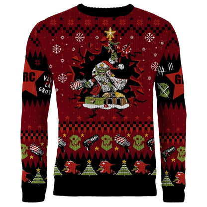 Warhammer 40000: Red Gobbo Xmas Jumper (Size XL) (Preorder) - Good Games