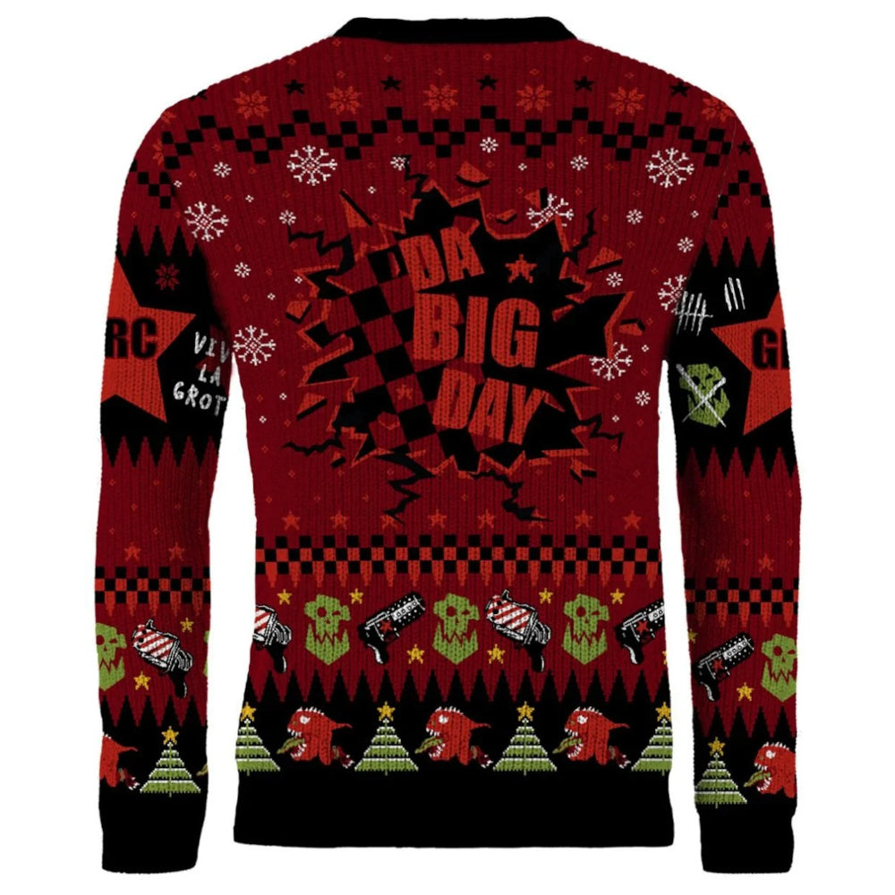 Warhammer 40000: Red Gobbo Xmas Jumper (Size XL) (Preorder) - Good Games