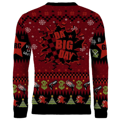 Warhammer 40000: Red Gobbo Xmas Jumper (Size XL) (Preorder) - Good Games