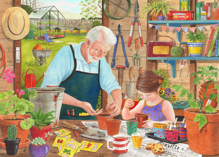 Holdson - Grand Children Make Life Grand Sowing Seeds 1000 Piece Jigsaw