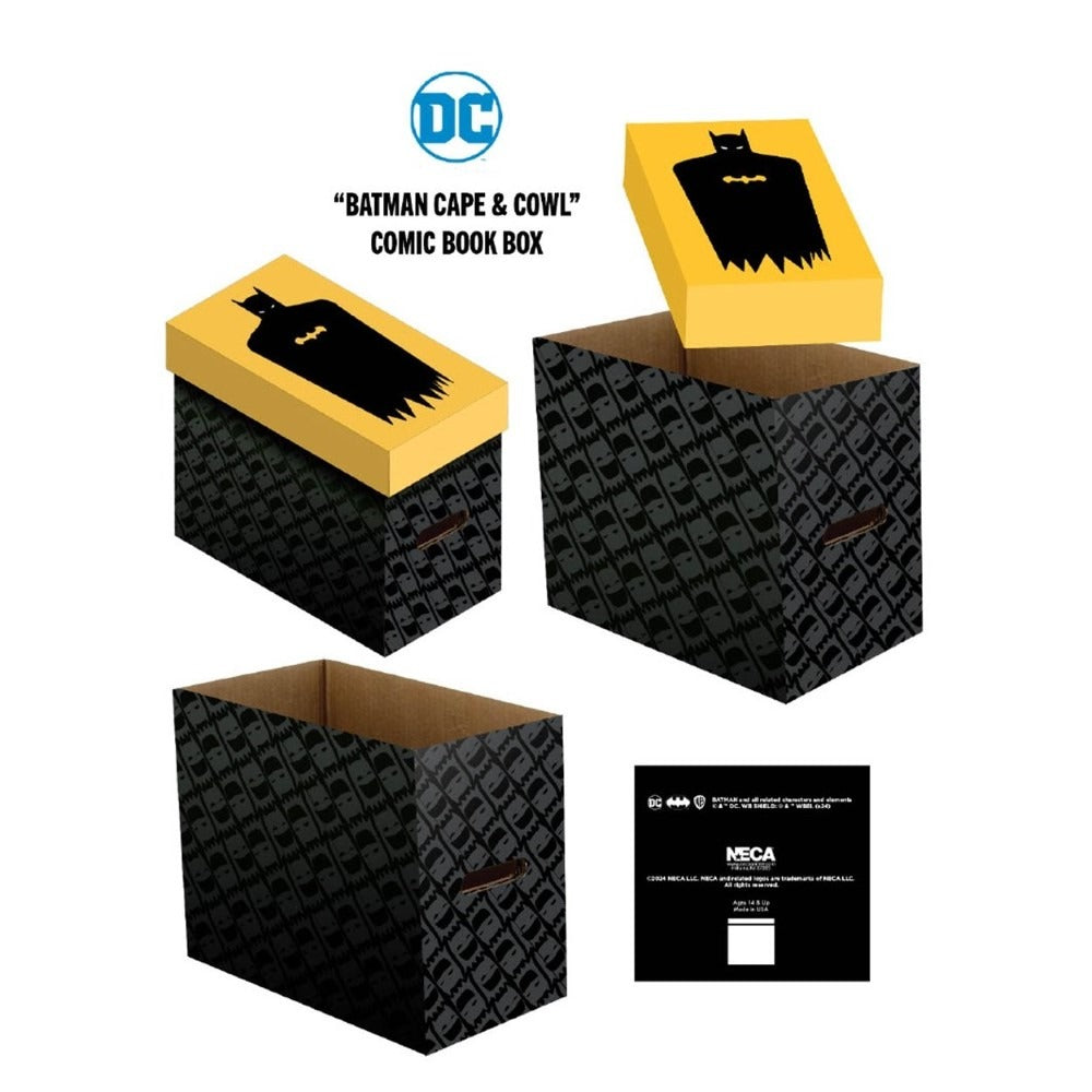 DC Short Comic Book Storage Box: Batman Cape &amp; Cowl (Preorder) - Good Games