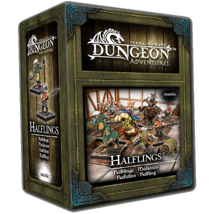 Mantic Games TerrainCrate - Dungeon Adventures - Halflings Miniature (MGTC225) - Good Games