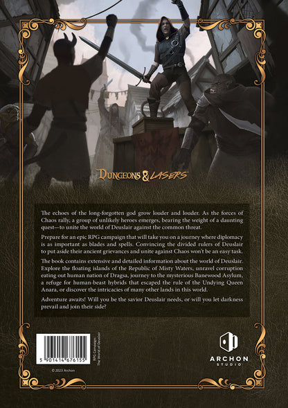 Dungeons & Lasers: The World Of Deuslair: Rpg Campaign (Hardcover) - Good Games