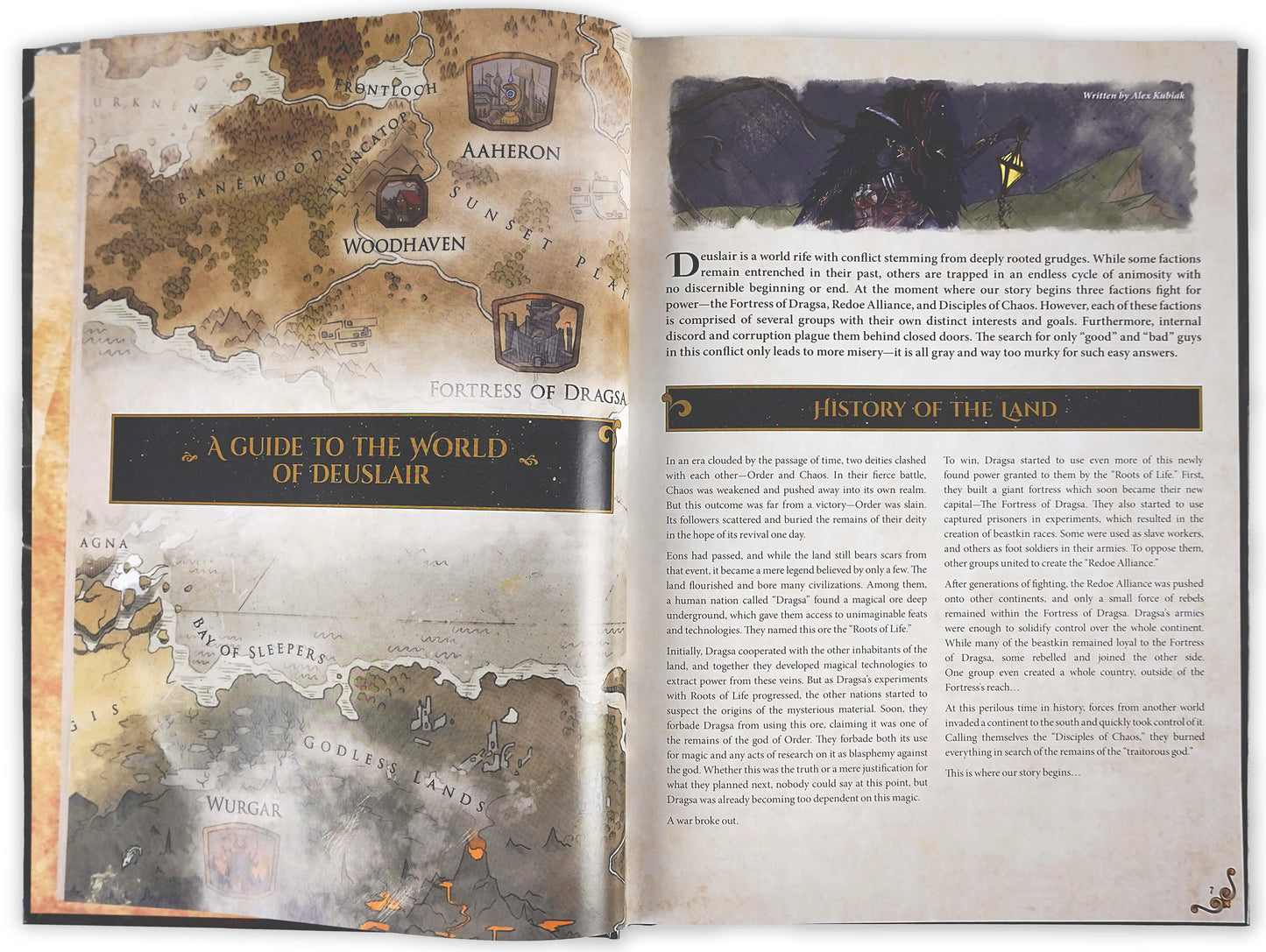 Dungeons & Lasers: The World Of Deuslair: Rpg Campaign (Hardcover) - Good Games