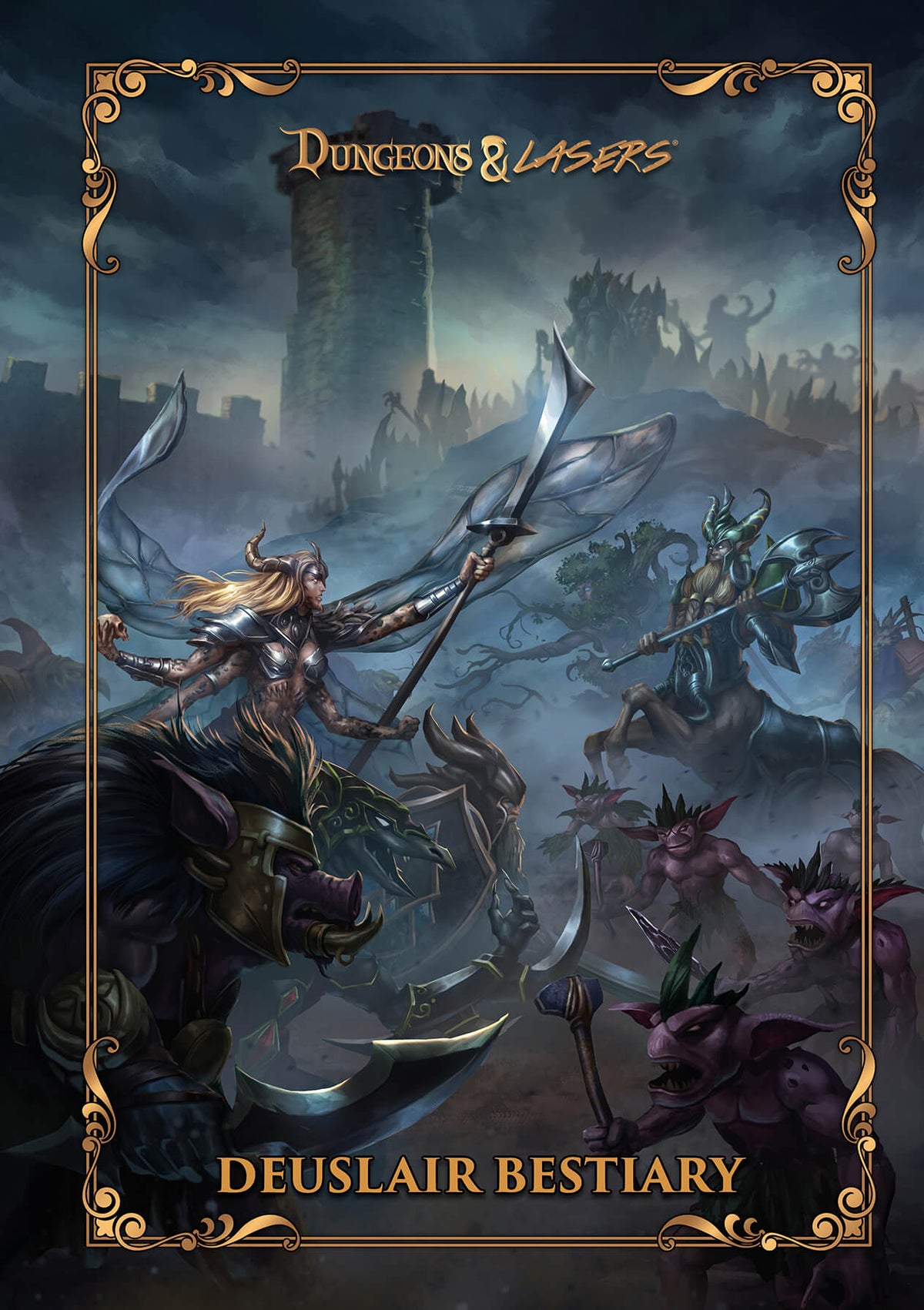 Dungeons &amp; Lasers: The World Of Deuslair: Bestiary Book (Hardcover) - Good Games