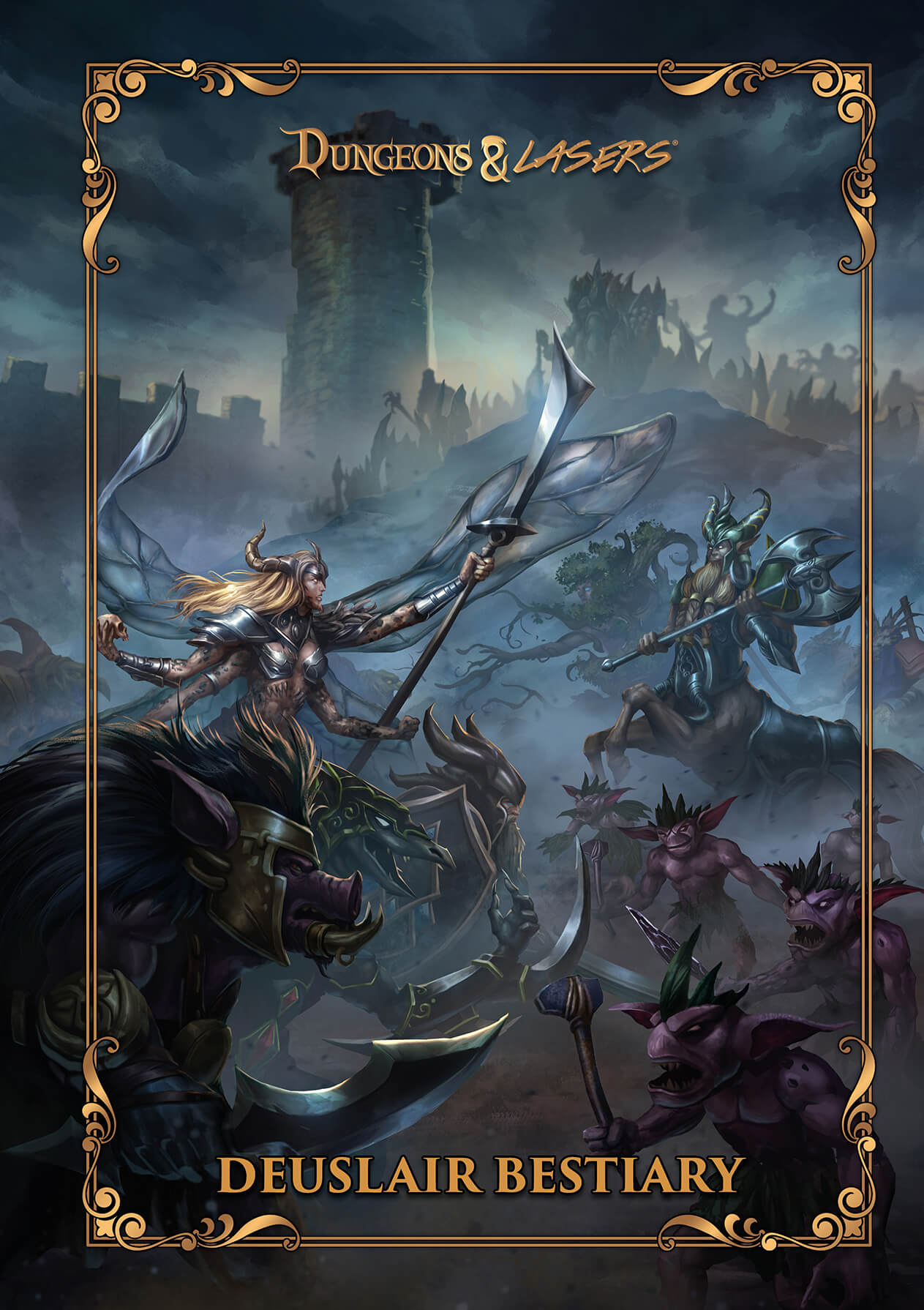 Dungeons & Lasers: The World Of Deuslair: Bestiary Book (Hardcover) - Good Games