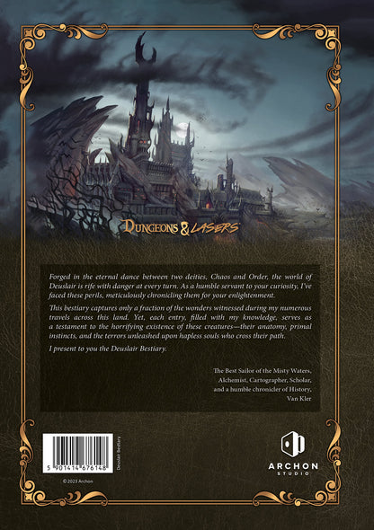 Dungeons & Lasers: The World Of Deuslair: Bestiary Book (Hardcover) - Good Games