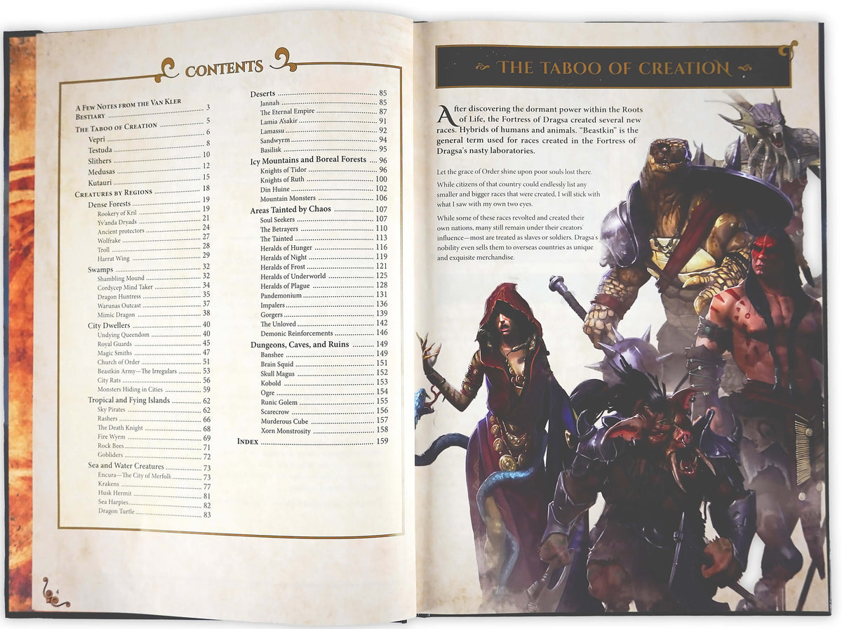 Dungeons &amp; Lasers: The World Of Deuslair: Bestiary Book (Hardcover) - Good Games