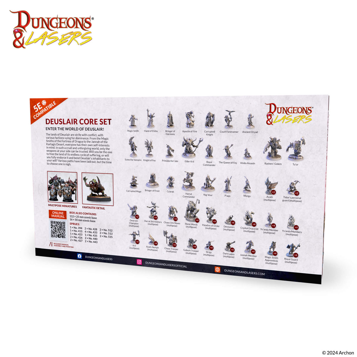 Dungeons &amp; Lasers: Deuslair: Core Set - Good Games