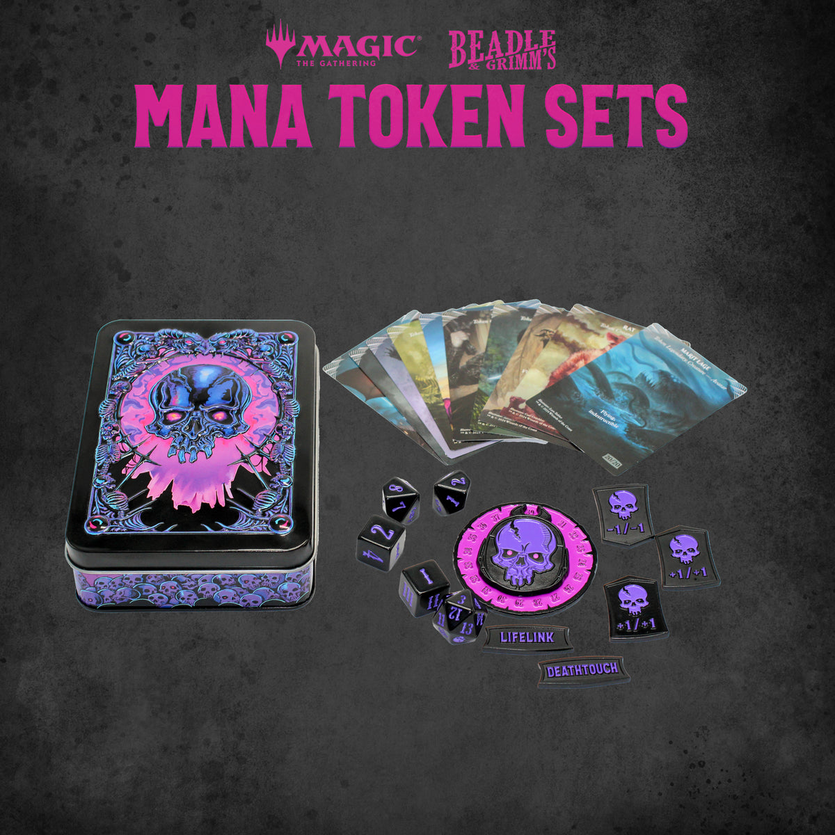 Beadle &amp; Grimms Magic: The Gathering Black Mana Token Set - Good Games