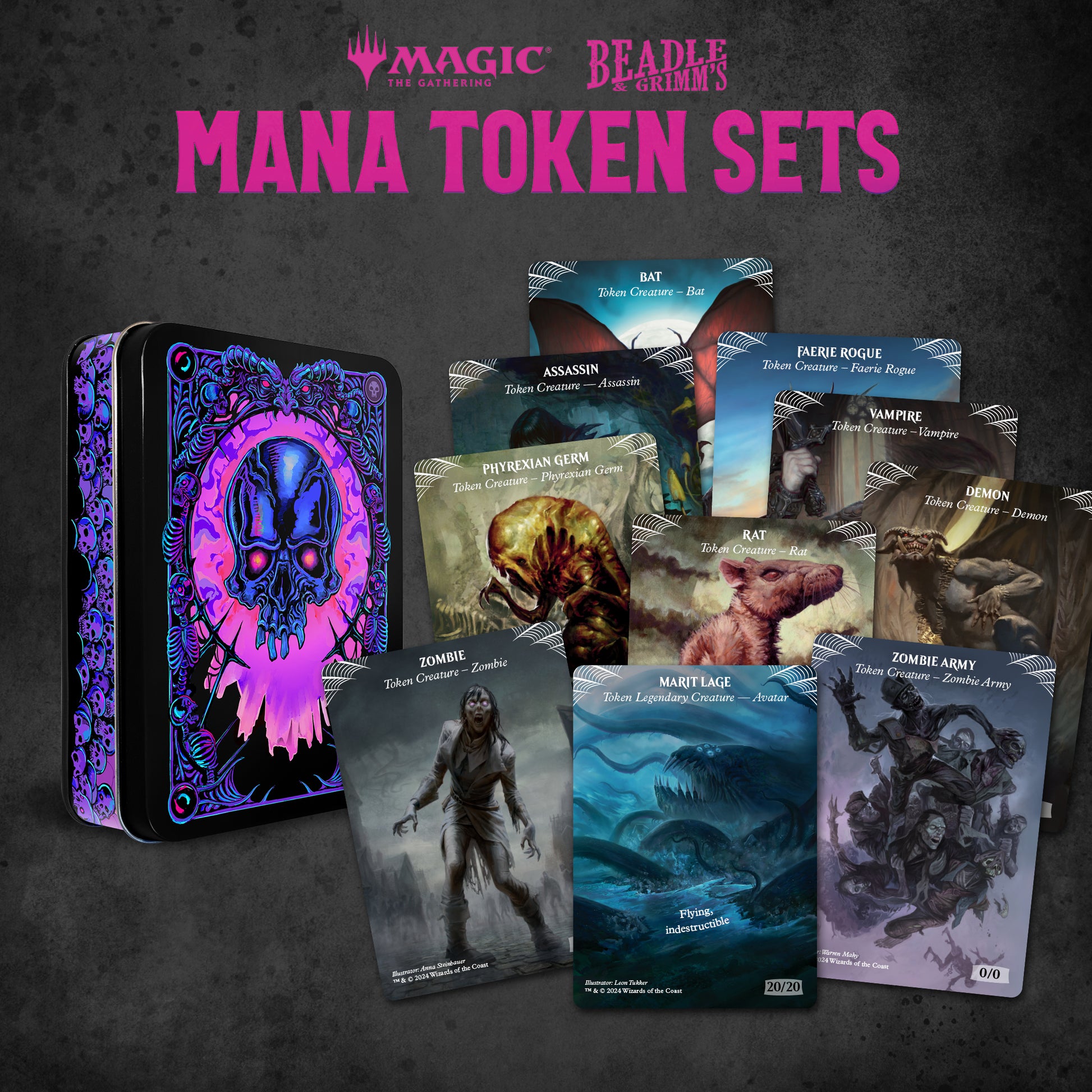 Beadle & Grimms Magic: The Gathering Black Mana Token Set - Good Games