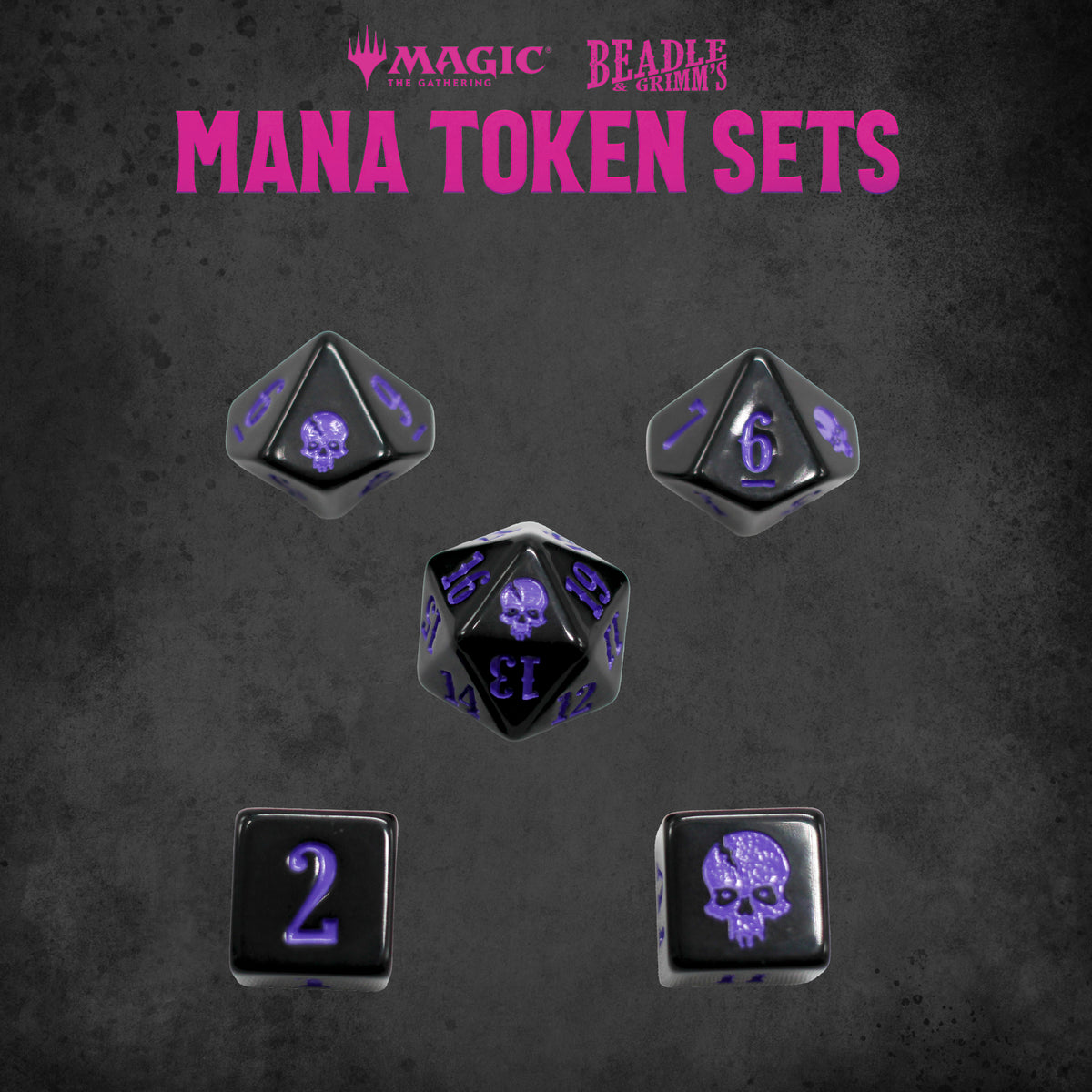 Beadle &amp; Grimms Magic: The Gathering Black Mana Token Set - Good Games