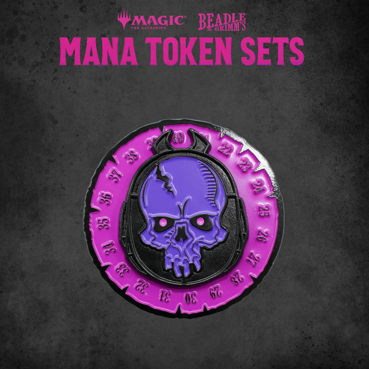 Beadle &amp; Grimms Magic: The Gathering Black Mana Token Set - Good Games