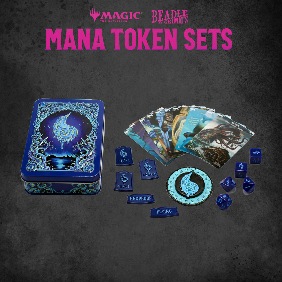 Beadle &amp; Grimms Magic: The Gathering Blue Mana Token Set - Good Games
