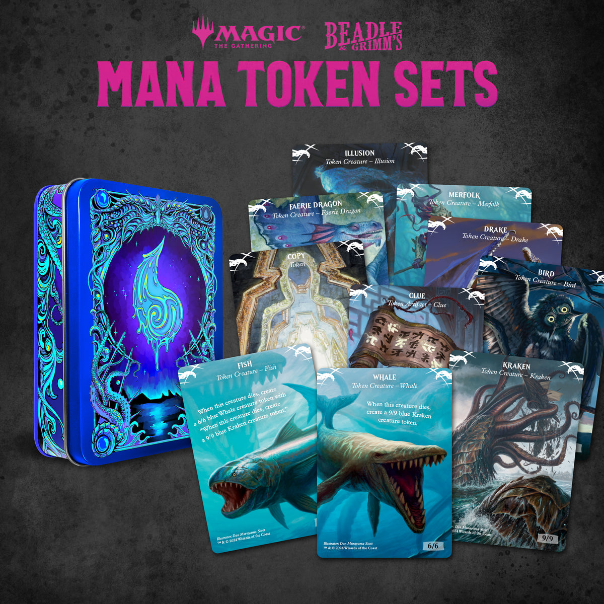 Beadle &amp; Grimms Magic: The Gathering Blue Mana Token Set - Good Games