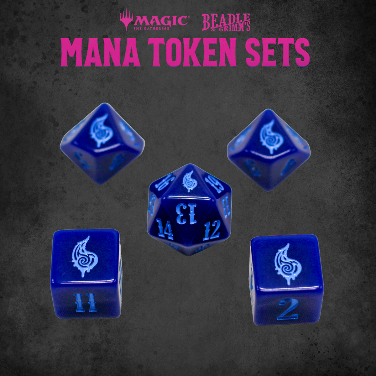 Beadle &amp; Grimms Magic: The Gathering Blue Mana Token Set - Good Games