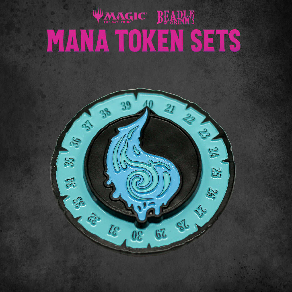 Beadle &amp; Grimms Magic: The Gathering Blue Mana Token Set - Good Games