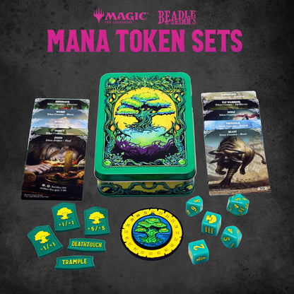 Beadle & Grimms Magic: The Gathering Green Mana Token Set - Good Games