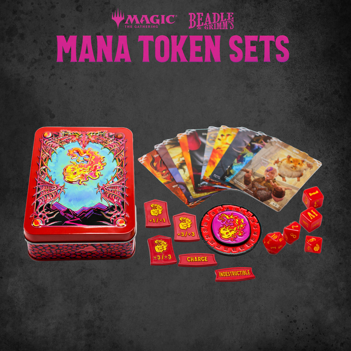 Beadle &amp; Grimms Magic: The Gathering Red Mana Token Set - Good Games