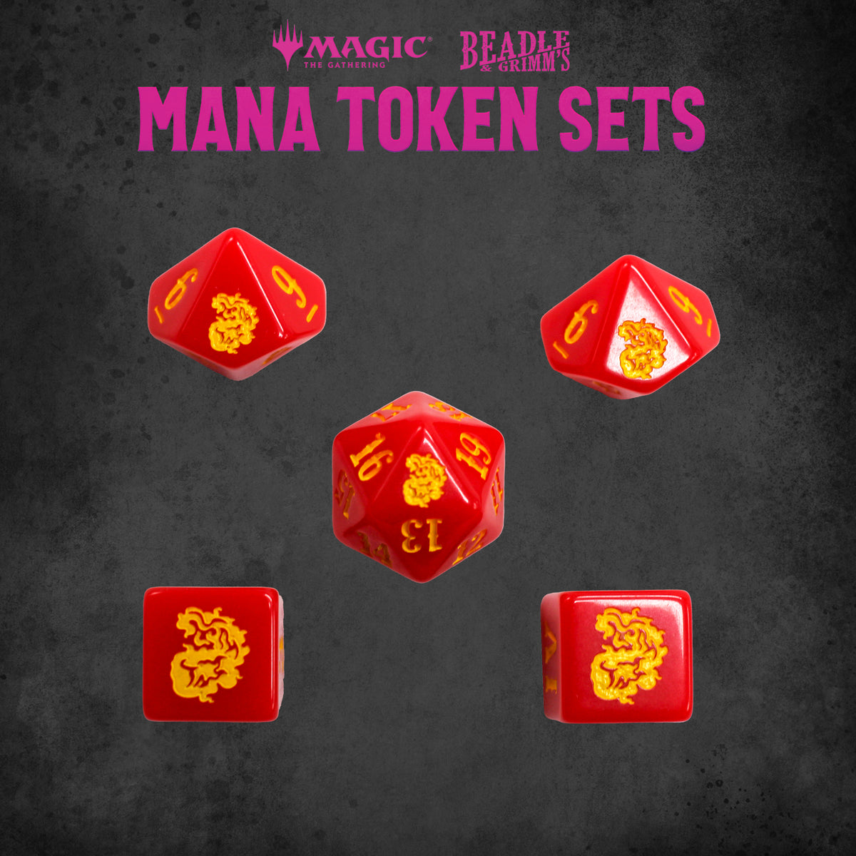 Beadle &amp; Grimms Magic: The Gathering Red Mana Token Set - Good Games