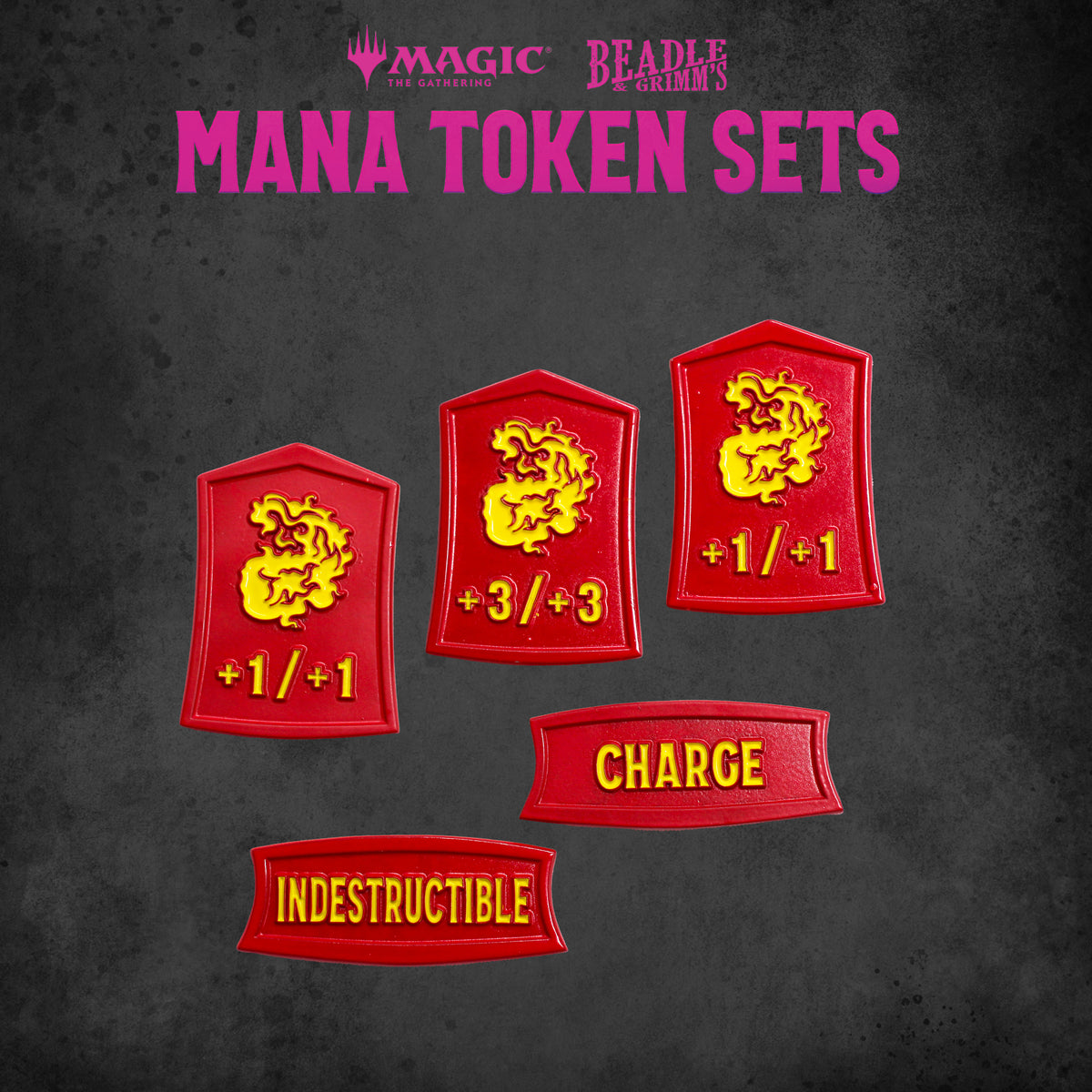 Beadle &amp; Grimms Magic: The Gathering Red Mana Token Set - Good Games
