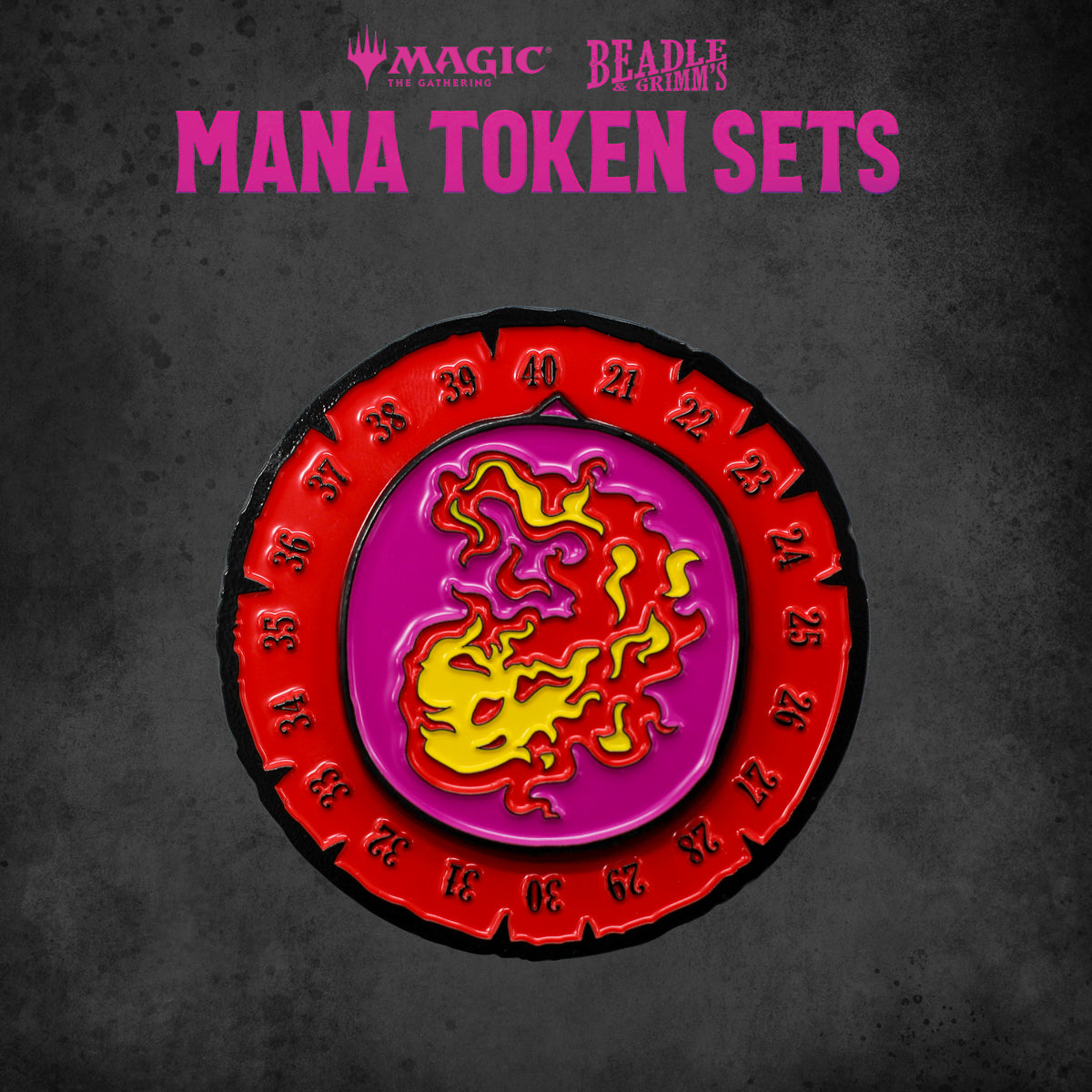 Beadle &amp; Grimms Magic: The Gathering Red Mana Token Set - Good Games