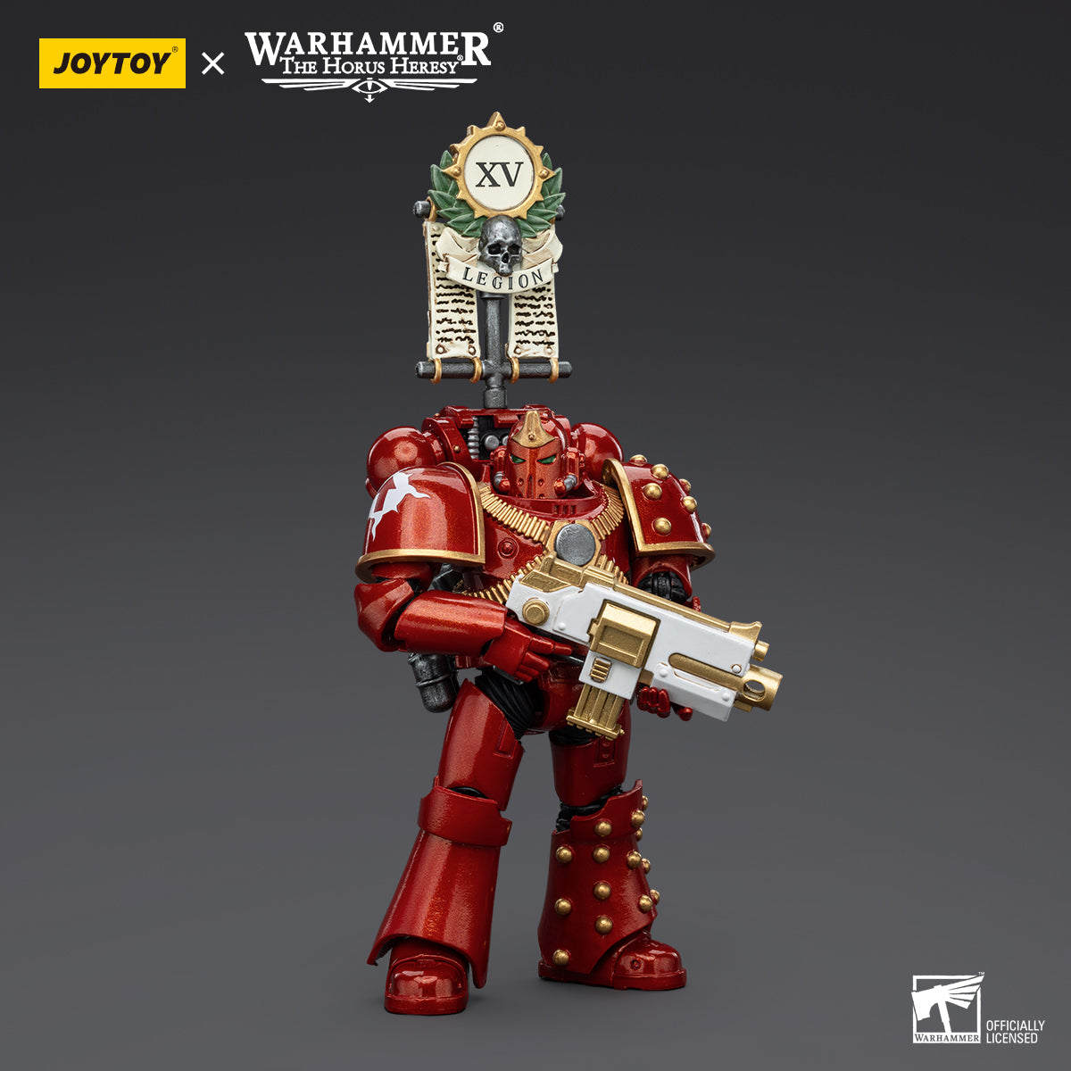 Warhammer Collectibles: 1/18 Scale Thousand Sons Legion MK IV Tactical Squad Legionary with Vexilla - Good Games