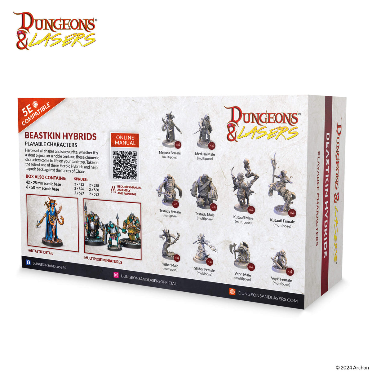 Dungeons &amp; Lasers: Beastkin Hybrids: Playable Characters - Good Games