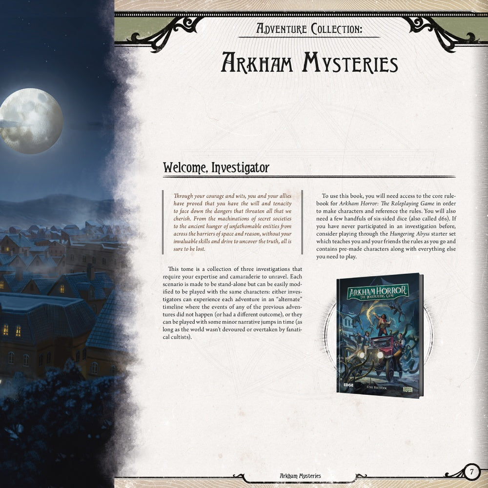 Arkham Horror RPG: Arkham Mysteries - Good Games