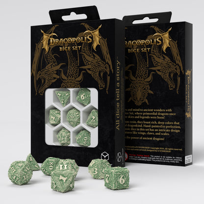 Q Workshop - Dracopolis - The Andean Longneck Dice Set 7 - Good Games