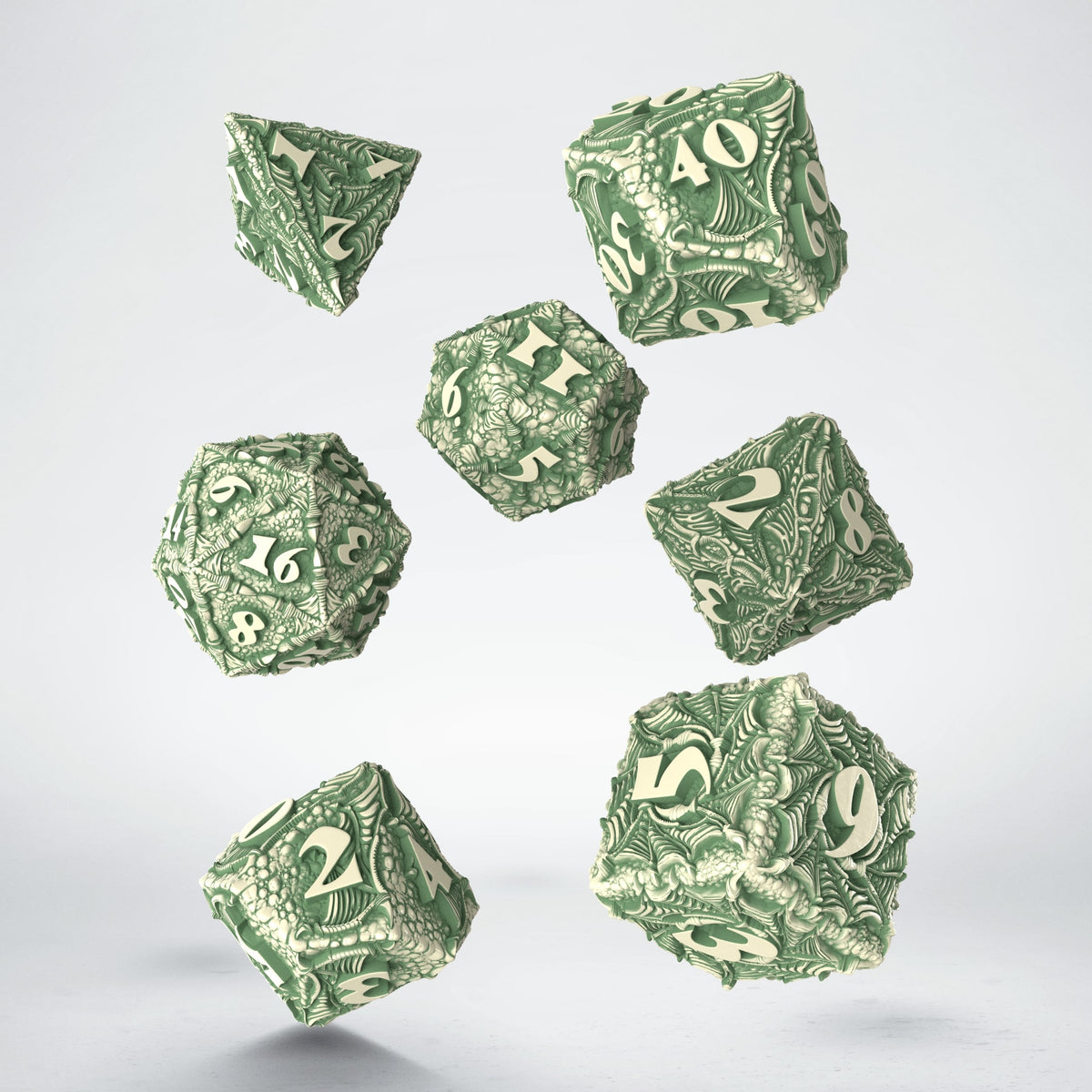 Q Workshop - Dracopolis - The Andean Longneck Dice Set 7 - Good Games