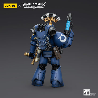 Warhammer Collectibles: 1/18 Scale Ultramarines MK VI Tactical Squad Sergeant with Plasma Pistol - Good Games