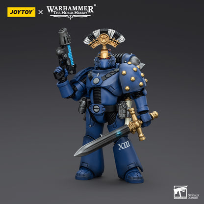 Warhammer Collectibles: 1/18 Scale Ultramarines MK VI Tactical Squad Sergeant with Plasma Pistol - Good Games