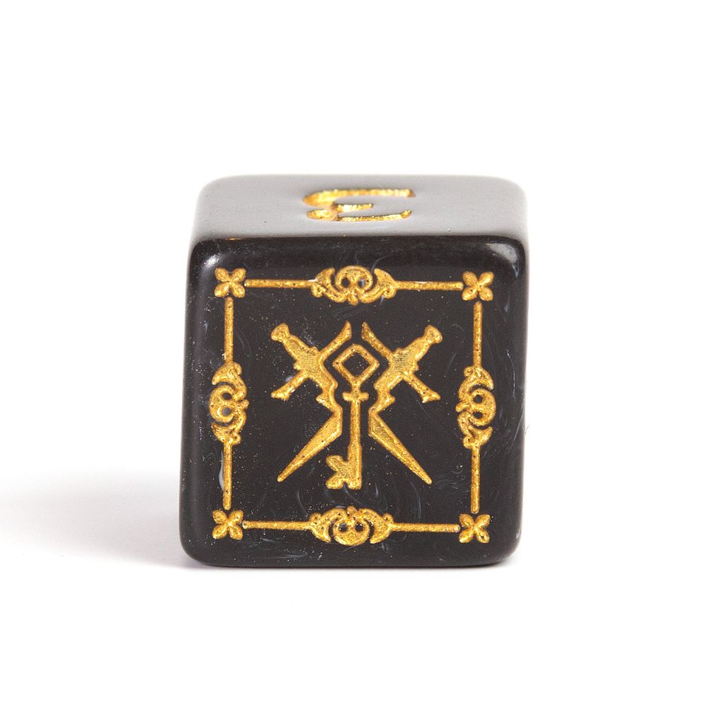 Sirius Dice - Dungeons &amp; Dragons Adventure Dice - Rogue - Black - Good Games