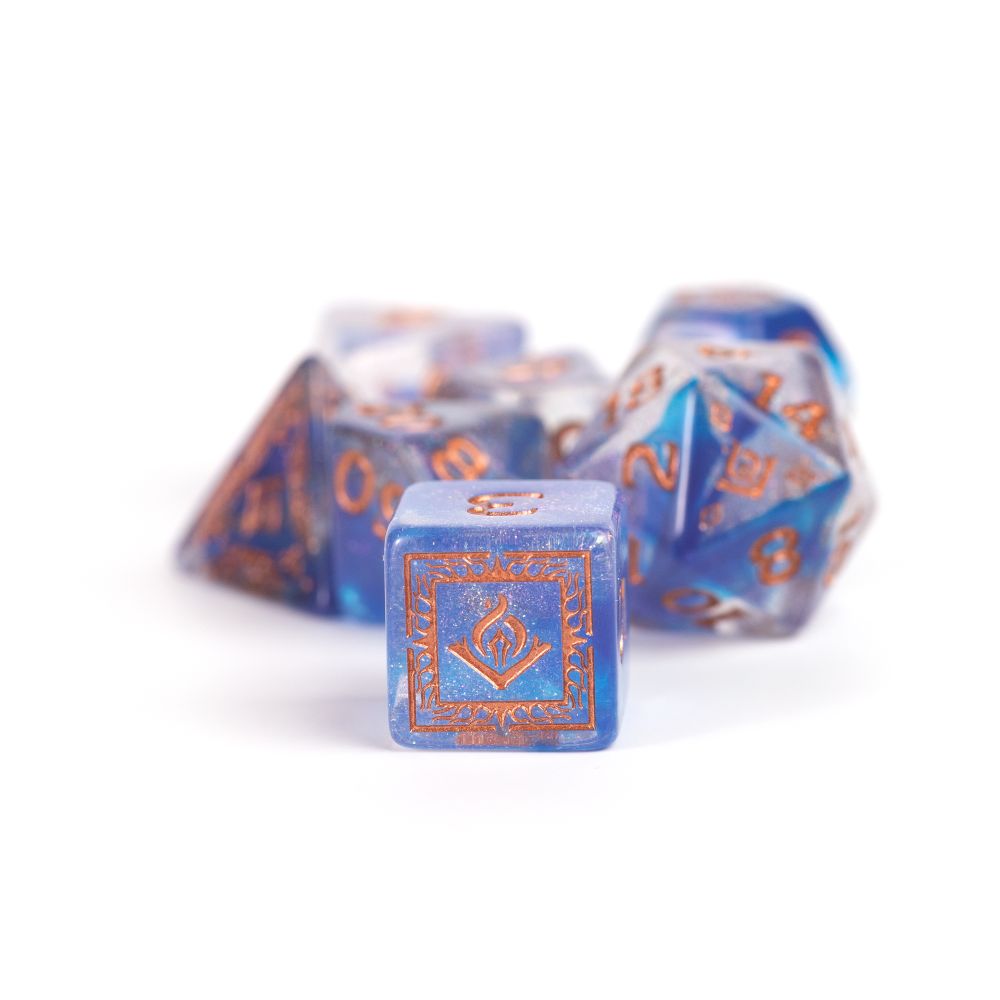 Sirius Dice - Dungeons &amp; Dragons Adventure Dice - Wizard - Blue - Good Games