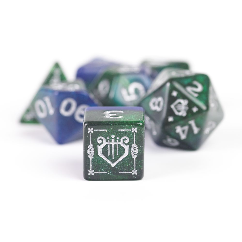 Sirius Dice - Dungeons &amp; Dragons Adventure Dice - Bard - Blue - Good Games