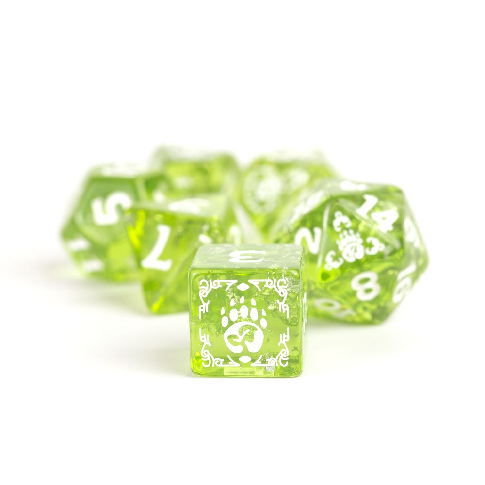 Sirius Dice - Dungeons &amp; Dragons Adventure Dice - Druid - Green - Good Games