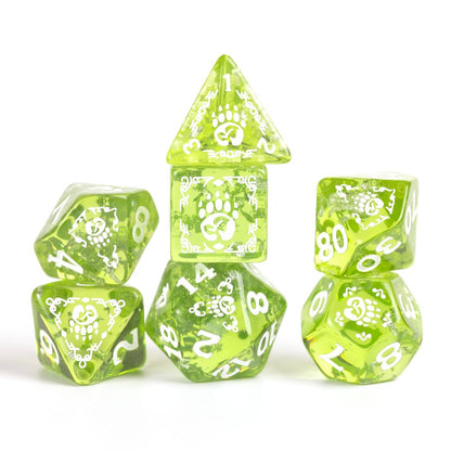 Sirius Dice - Dungeons & Dragons Adventure Dice - Druid - Green - Good Games