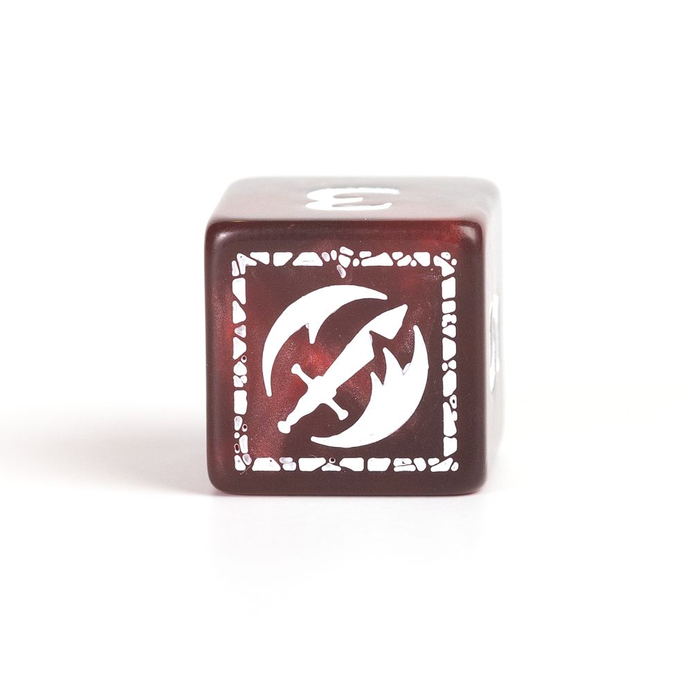 Sirius Dice - Dungeons &amp; Dragons Adventure Dice - Fighter - Red - Good Games