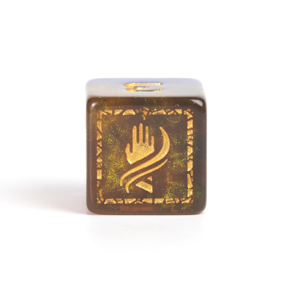 Sirius Dice - Dungeons & Dragons Adventure Dice - Monk - Blue / Gold - Good Games