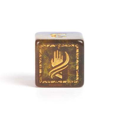 Sirius Dice - Dungeons & Dragons Adventure Dice - Monk - Blue / Gold - Good Games