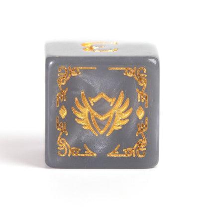 Sirius Dice - Dungeons & Dragons Adventure Dice - Paladin - White / Grey - Good Games